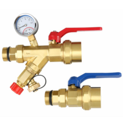 方体本色抛光拉丝封漆带方体排污阀T-02